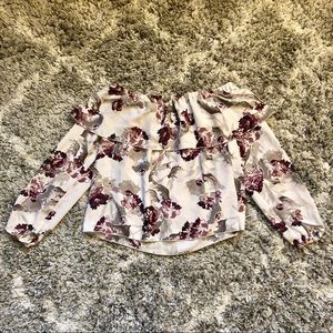 Aritzia Wilfred Morel Floral Off Shoulder Blouse